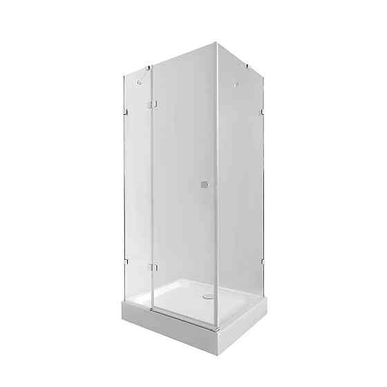 Набір Qtap душова кабіна Capricorn CRM1099SC6 Clear 2020x900x900 мм + піддон Tern 309912C 90x90x12 см із сифоном Київ