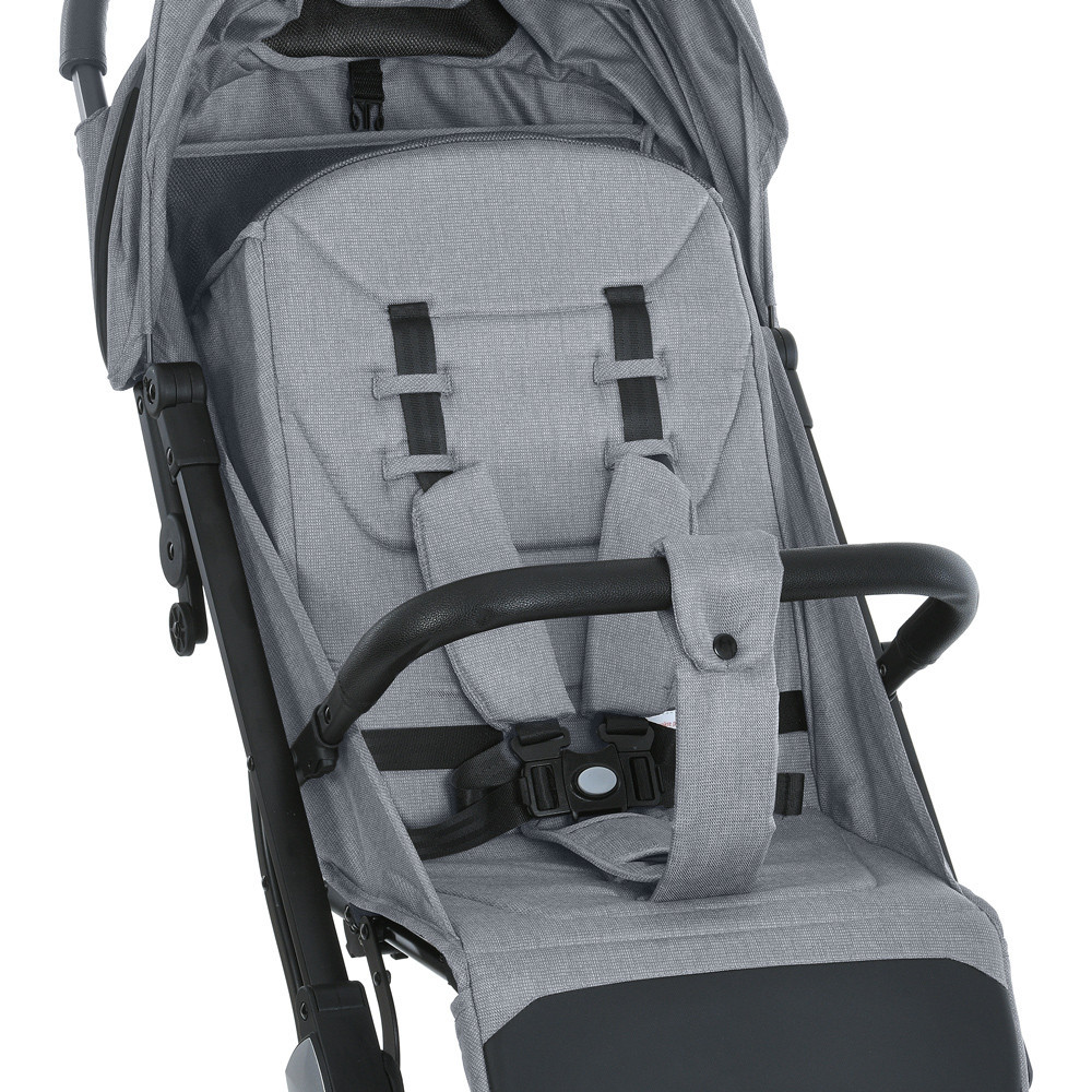 Коляска дитяча FLASH Silver Gray прогулянкова з чохлом на ніжки Сіра (M 5727-1) Чернигов - изображение 8