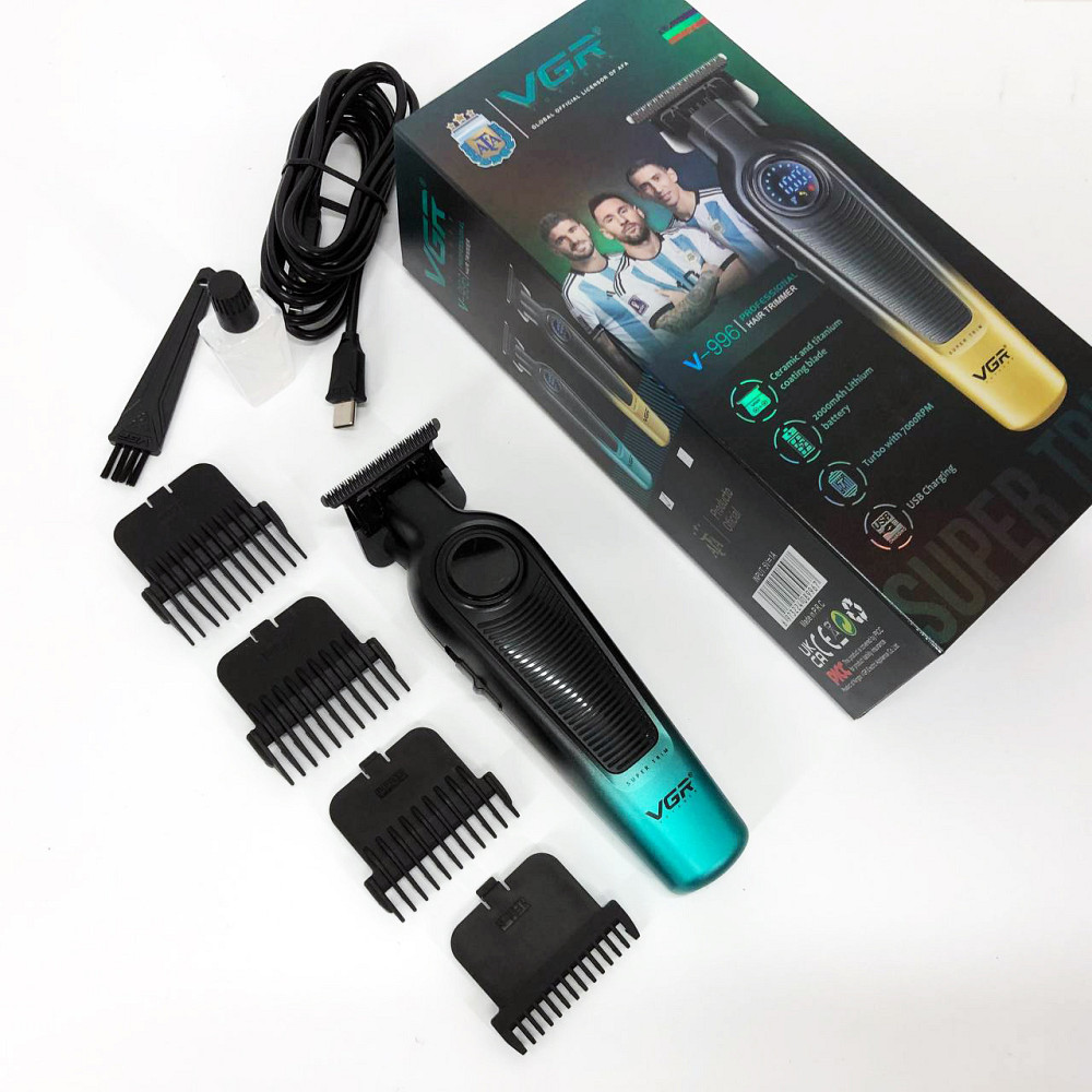 Машинка для стрижки волос с мотором VGR, Электрическая аккумуляторная машинка для стрижки QX-54 Львов - изображение 6