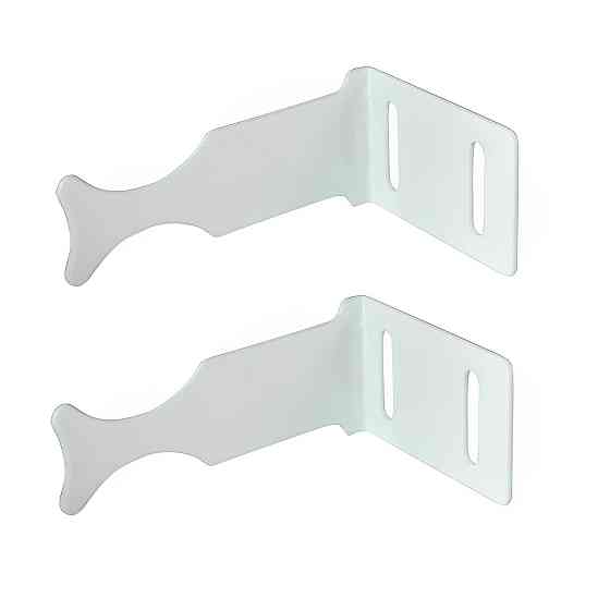 Комплект кронштейнів радіатора CRISTAL NS-1014 (NR-1012W) кутовий білий 45х75х100мм (2шт) Тернопіль