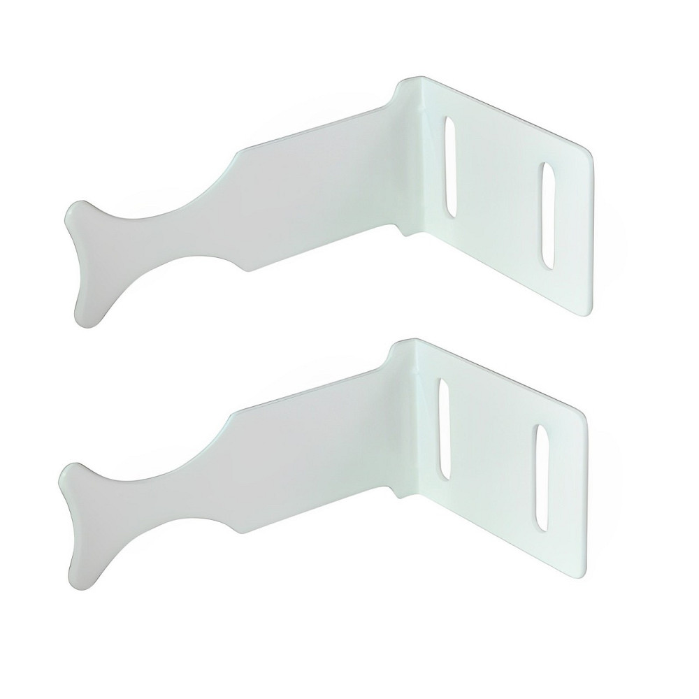 Комплект кронштейнів радіатора CRISTAL NS-1014 (NR-1012W) кутовий білий 45х75х100мм (2шт) Тернополь - изображение 1