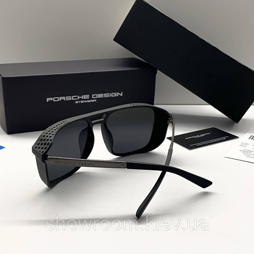 Чоловічі сонцезахисні окуляри з поляризацією Porsche Design (0021) Київ - фото 3