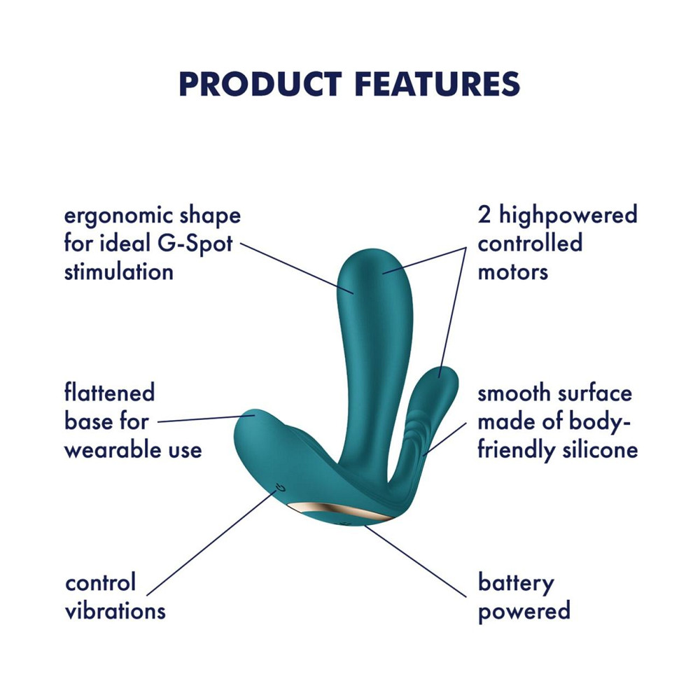 Подвійний смарт-вібратор у трусики Satisfyer Top Secret+ Battery Series Sex Aura Київ - фото 6