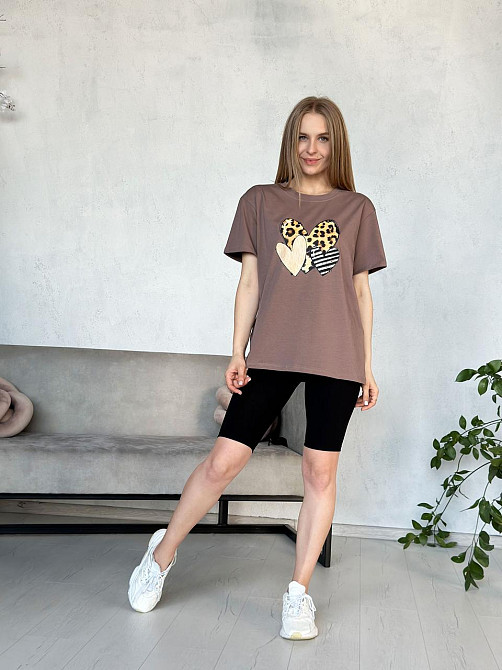 Жіночий спортивний костюм з велосипедками рубчик "Force" оптом | Норма і батал Київ - фото 8