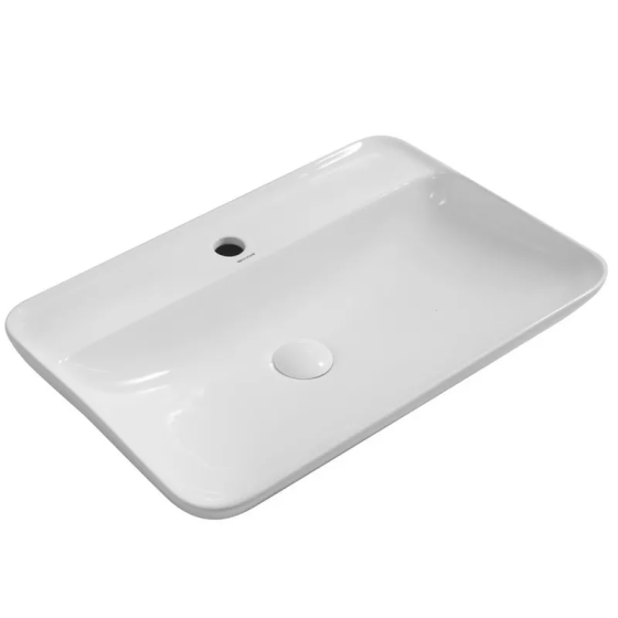 Раковина накладна Mixxus Premium BEVEL-0203 600х405х120mm з отвором під змішувач   ( MP6513 ) 34574 Харків