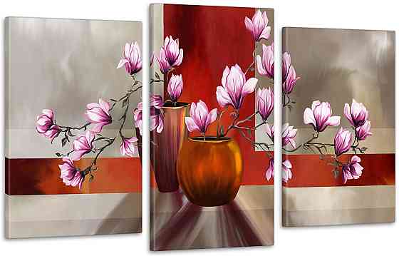 Модульна картина Квіти Магнолія (53х100см) Art-130_3 Київ