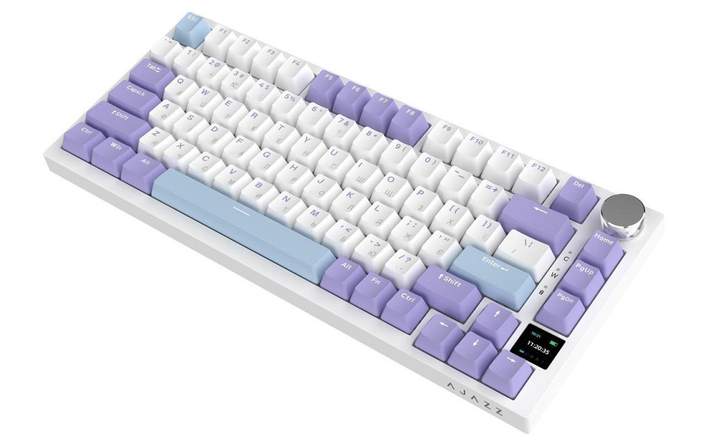 Клавіатура бездротова Ajazz AK820 Pro Flying Fish Switch Purple RGB With Screen (AK820PRO-FF-PWB) ( 11391 ) Харків - фото 4