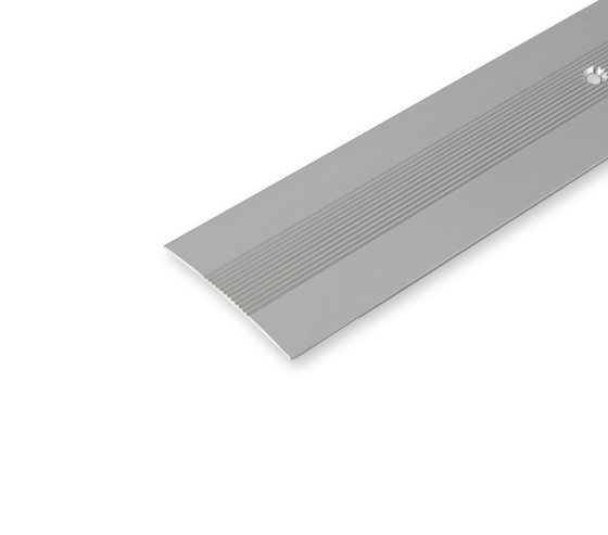 Поріг алюмінієвий рифлений БРП-021 анодований 50x3,5 мм (колір срібло) 1800 Бровари