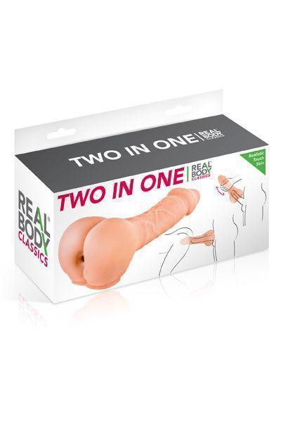 Насадка на член - мастурбатор 2-в-1 Real Body - Two In One Sex Aura Киев - изображение 4