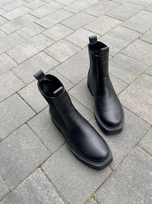 BIZONI Черевики жіночі BIZONI 215/1 чорні (зима, шкіра натуральна) (5646) 39 Коломия - фото 9