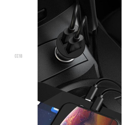 Зарядний пристрій XO CC18 2.1A/2 USB Black (XO-CC18-BK) Вінниця - фото 2