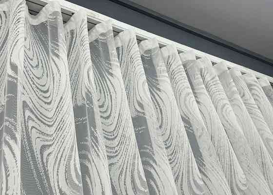 Тюль жаккард цвет молочный 1996т Киев