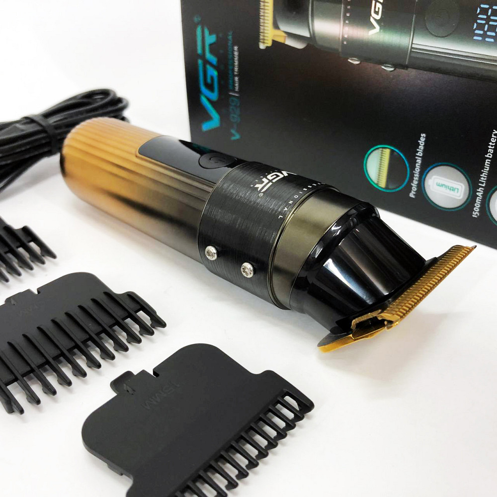 Многофункциональный триммер для стрижки волос и тела VGR V-929, Машинка для стрижки акуммуляторная VK-43 Львов - изображение 6