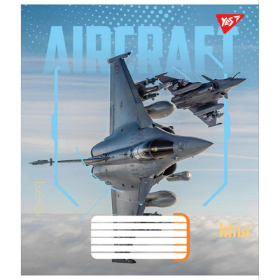Зошит Yes Aircraft А5 60 аркушів лінія (767152) Вінниця - фото 4
