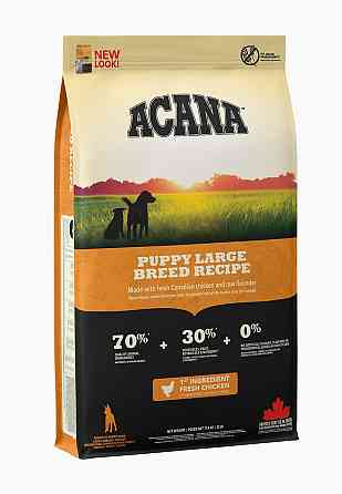 Acana Puppy Large Breed Recipe (Акана Паппи Ладж Брид Рецип) сухой корм для щенков крупных пород 11.4 кг. Запорожье