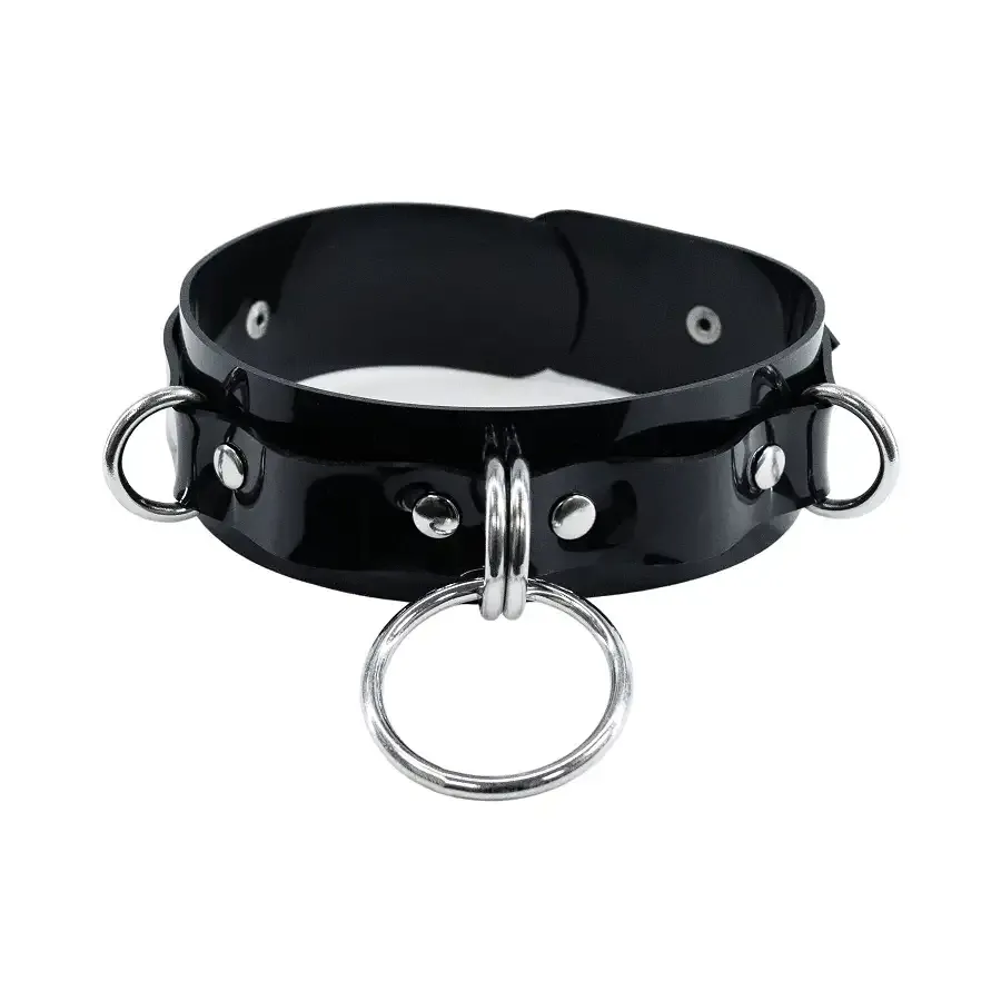 Нашийник для фіксації Feral Feelings - D-Rings Black Львов - изображение 1