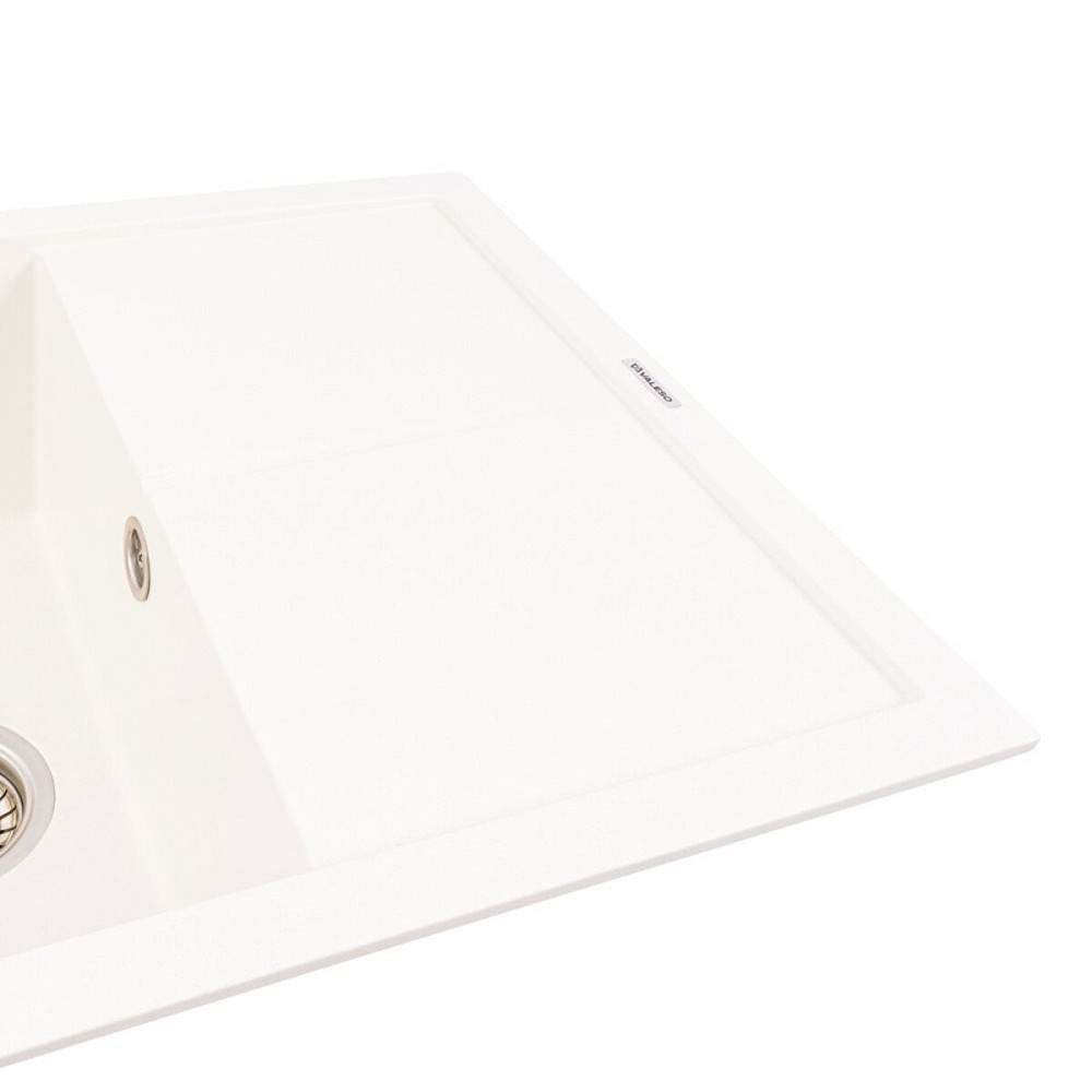 VALESO Гранітна мийка VALESO CRIPTA 6550 матова Білосніжна Коломия - фото 20