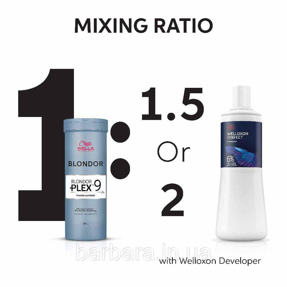 Освітлюяч пудра без аміаку Wella BlondorPlex 400 г Київ - фото 4