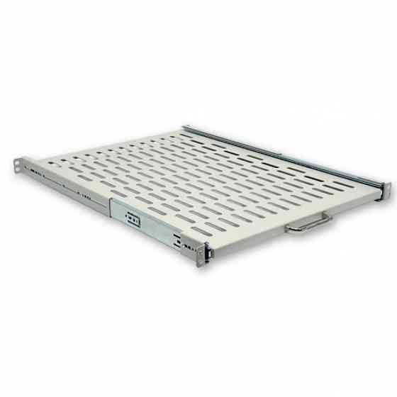 Полиця висувна 19" CMS UA-SHSL-600G 1U 600 мм, сіра Київ