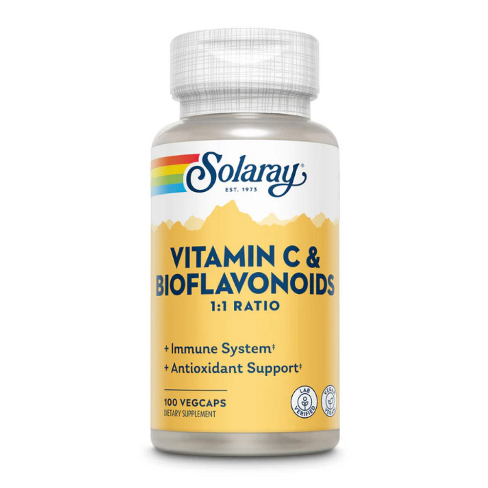 Витамин С с биофлавоноидами Solaray Vitamin C & Bioflavonoids 1:1 500mg 100 кап Киев - изображение 1