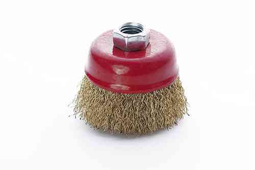 Щітка чаша латуновий дріт 65 мм (УШМ) APRO Рівне