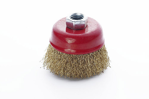 Щітка чаша латуновий дріт 65 мм (УШМ) APRO Рівне - фото 1