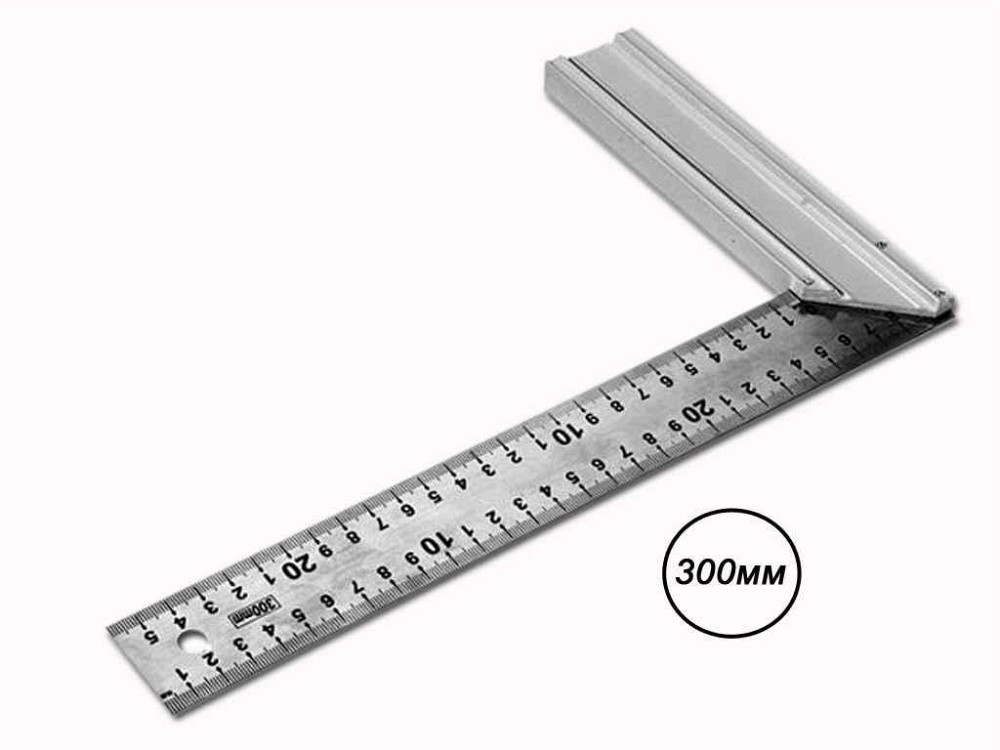 Кут будівельний алюм.- нерж 300мм 30-1300 ТМ MASTER TOOL   Solmir Київ - фото 1