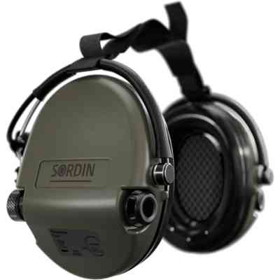 Наушники для стрельбы Sordin Supreme MIL AUX Slim з заднім тримачем (76308-06-S) Винница