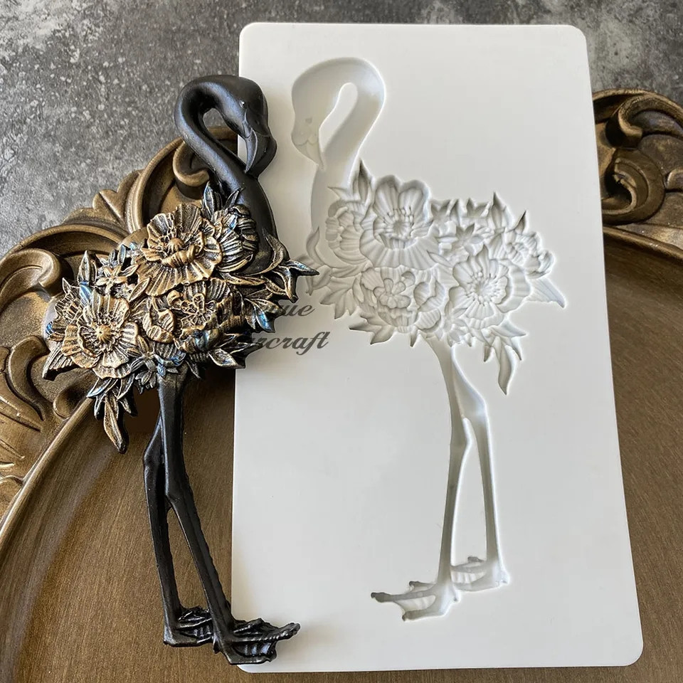 Молд силиконовый Фламинго 130 на 70 мм серый Киев - изображение 4