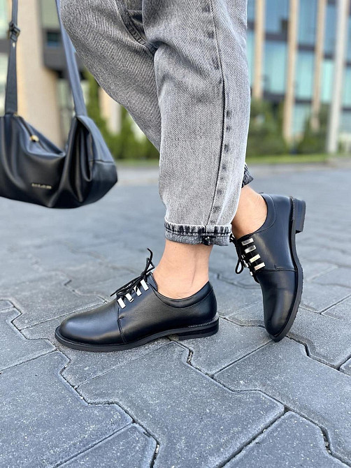 MILLI GOLD Туфлі жіночі MILLI GOLD 385-1605 чорні (весна-осінь, шкіра натуральна) (2691) Коломыя - изображение 8