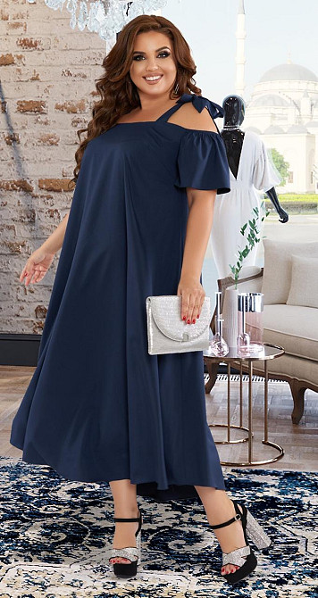 Расклешенный сарафан с завязками большого размера Киев - изображение 2