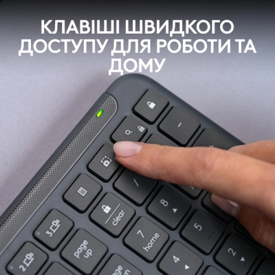 Клавиатура Logitech K950 Bluetooth/Wireless UA Graphite (920-012465) Винница - изображение 9