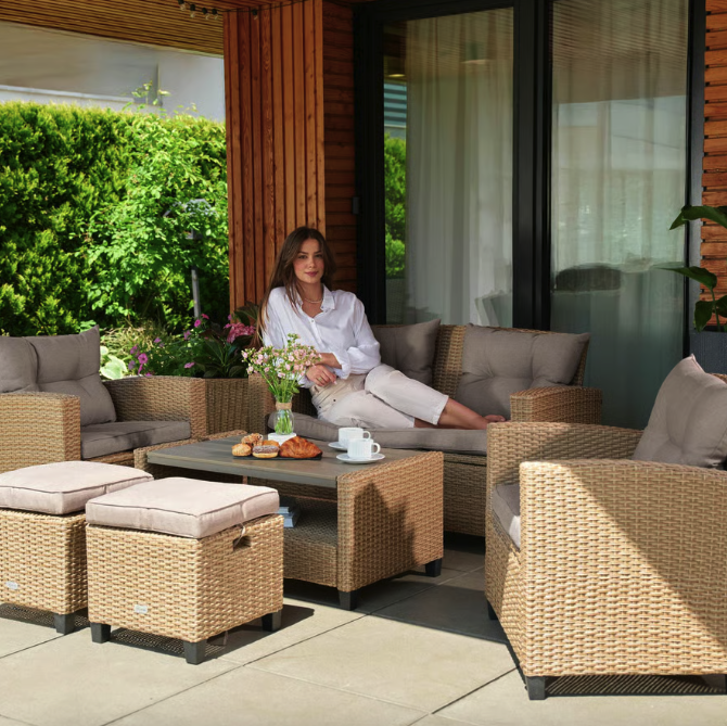 Набір садових меблів Di Volio Firenze бежевий/світло-сірий Киев - изображение 9