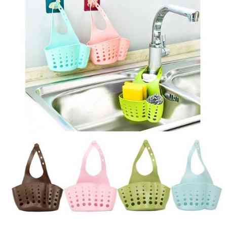 Держатель для губок, мочалок, силикон, цвет розовый, размер самой корзинки 16*8см Киев