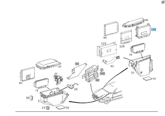 Mercedes-Benz  A0275451432 Блок керування 5 ступінчастою АКП EGS51 CL C215 S-class long V220 Одеса