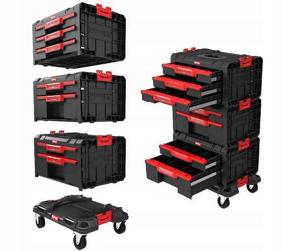 Набір ящиків QBRICK SYSTEM PRO Drawer Workshop SET 1 2.0 (525x345x885мм) (5901238258117) Одесса