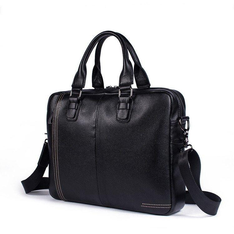 Сумка мужская флотар для ноутбака Vintage 14672 Черная Киев - изображение 9