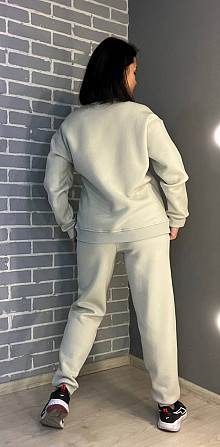 Штани жіночі Pepper&mint 24-13 спортивні джоггери резинка на талії утеплені світло сірі, світло-сіри Одеса - фото 7