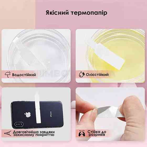 Етикетки NIIMBOT T12.5*74+35-65 Cable White For D11/D110/D101/H1S (A2K18638601) Киев