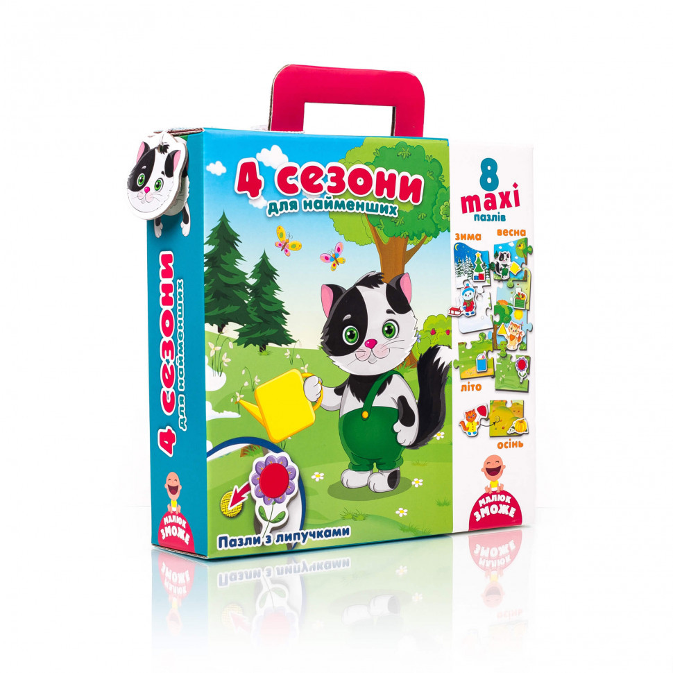 Пазл з липучками для найменших VT2907, 8 деталей  "4 сезони" (укр) Вінниця - фото 1