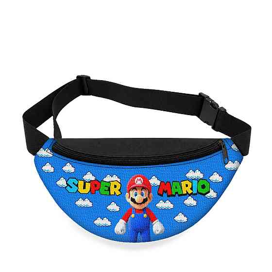 Дитяча сумка-бананка Super Mario 32х15 см на пояс або через плече (5761) Київ