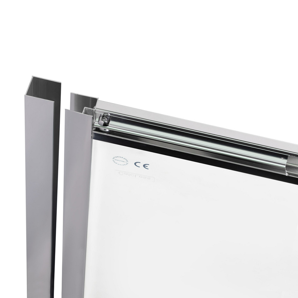 Душові двері в нішу Qtap Taurus CRM209-1.C6 90-100x200 см, скло Clear 6 мм, покриття CalcLess Київ - фото 11