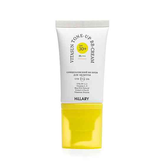 Солнцезащитный BB крем для лица SPF30+ Ivory VitaSun Tone-Up BB Cream All Day Protect SPF30+ HiLLARY 40 мл Винница