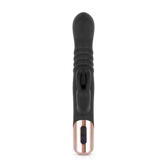 Вибратор-кролик Rosy Gold - Rabbit Vibrator with thrusting function - Black Sex Aura Киев