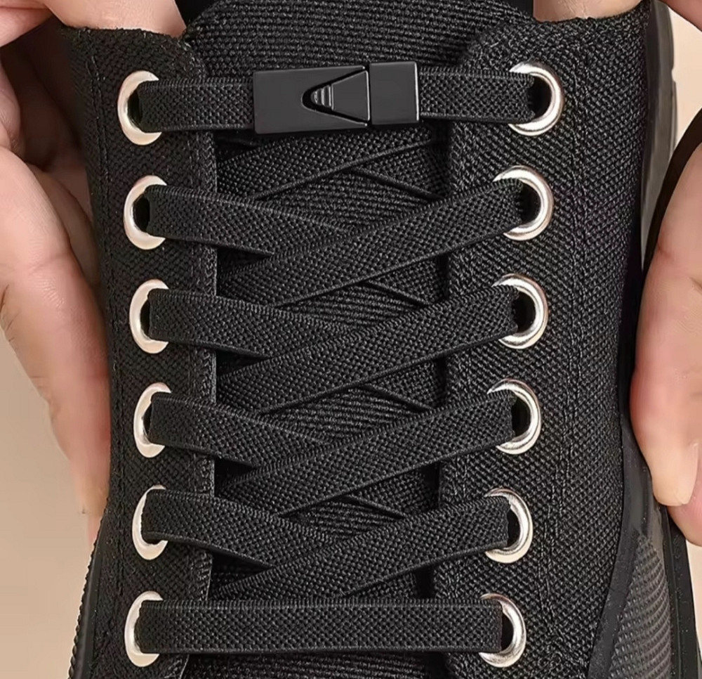 Еластичні шнурки без зав'язок з металевими застібками в колір Смела - изображение 4