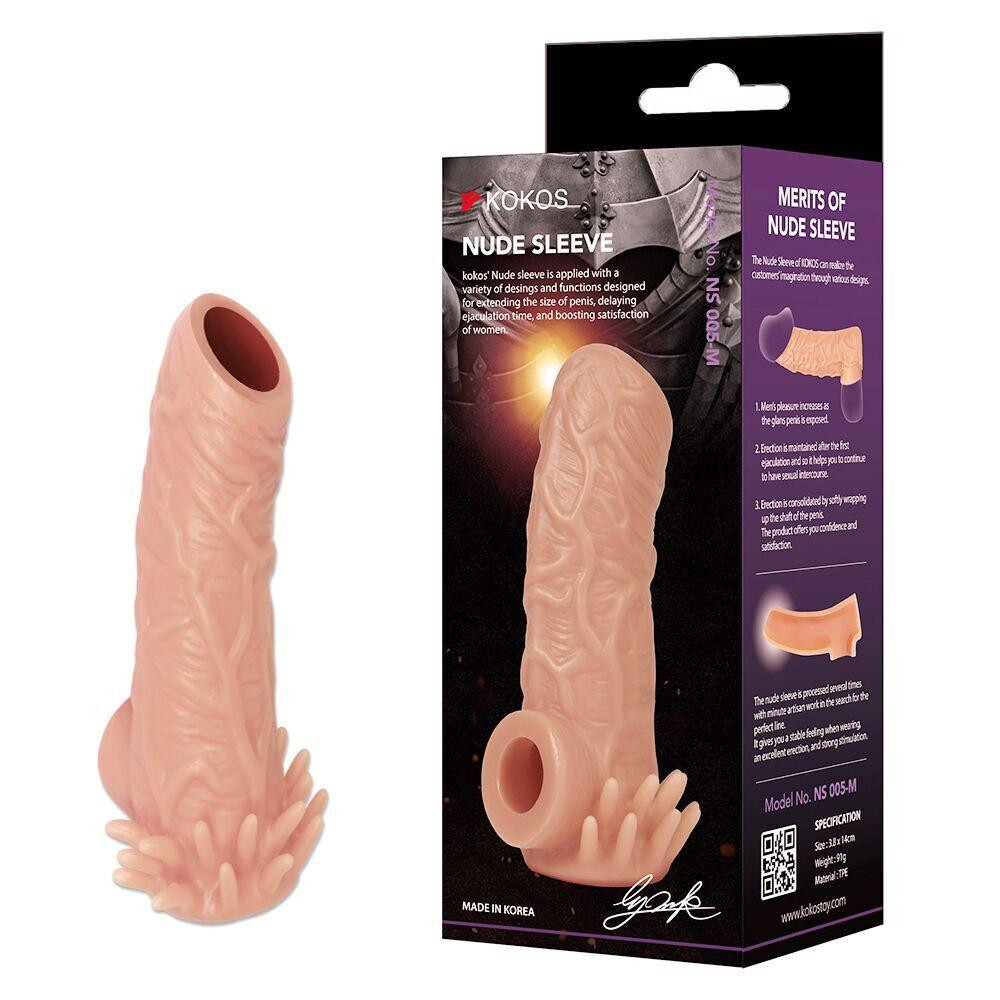 Насадка на член Kokos Nude Sleeve NS 005 S Sex Aura Киев - изображение 2
