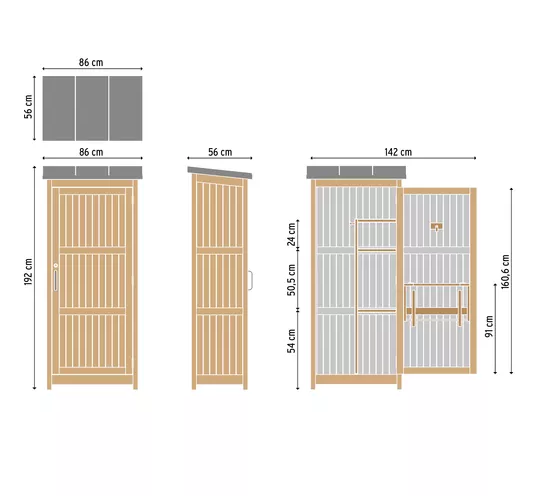 Шкаф для садового инвентаря 