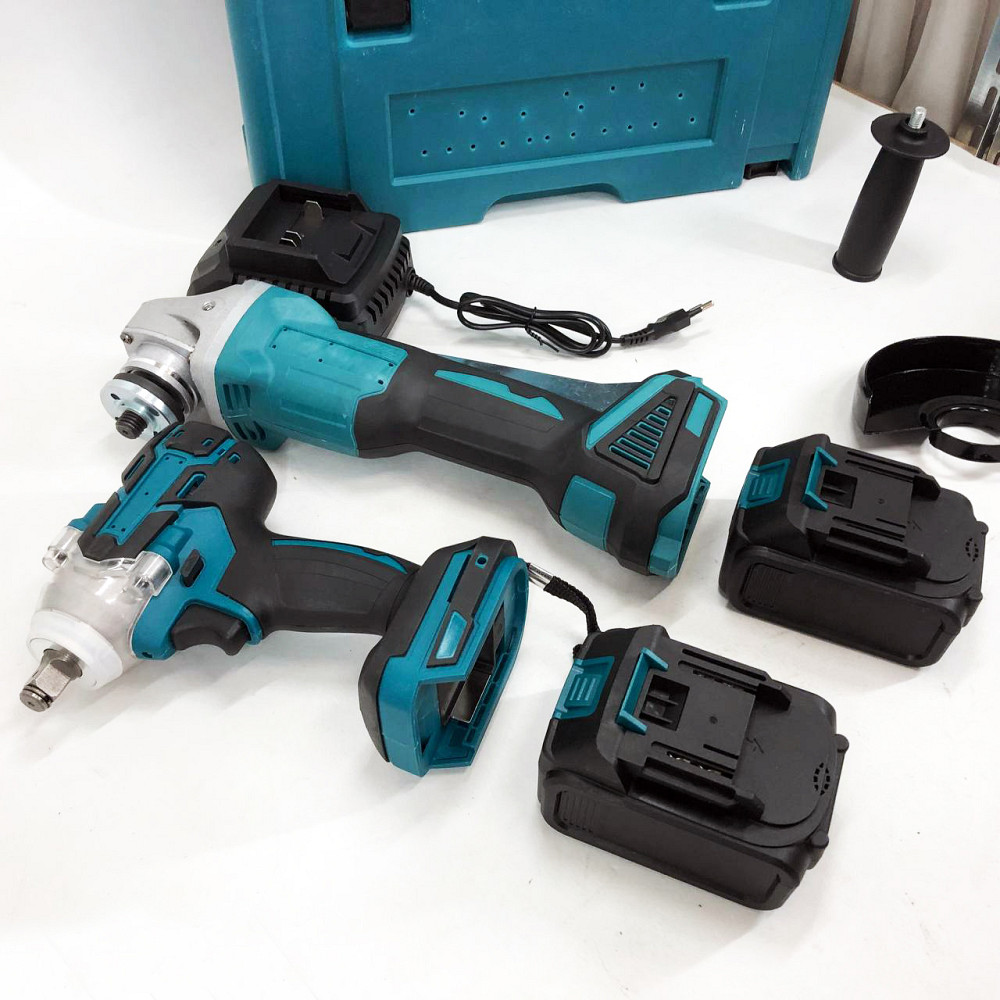 Набір 2 в 1 шуруповерт + гайковерт в валізі 2 акумулятори WA-10 Львів - фото 3