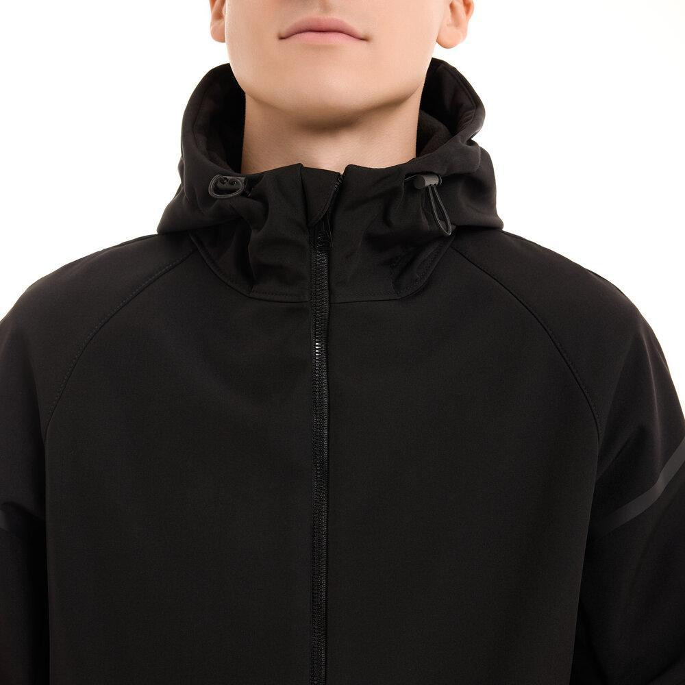 Чоловіча куртка весна осінь демісезонна з капюшоном softshell чорна Pobedov Vector XL Одеса - фото 6