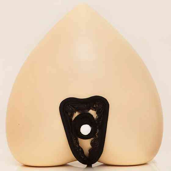 Чоловічі стрінги без лямок з шапочкою еротичні one size чорний Київ